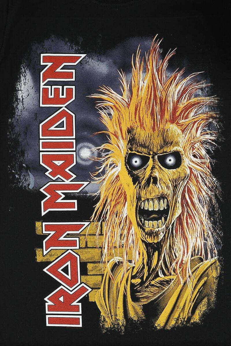 EMP "1st Album Tracklist" T-Shirt Schwarz Von Iron Maiden