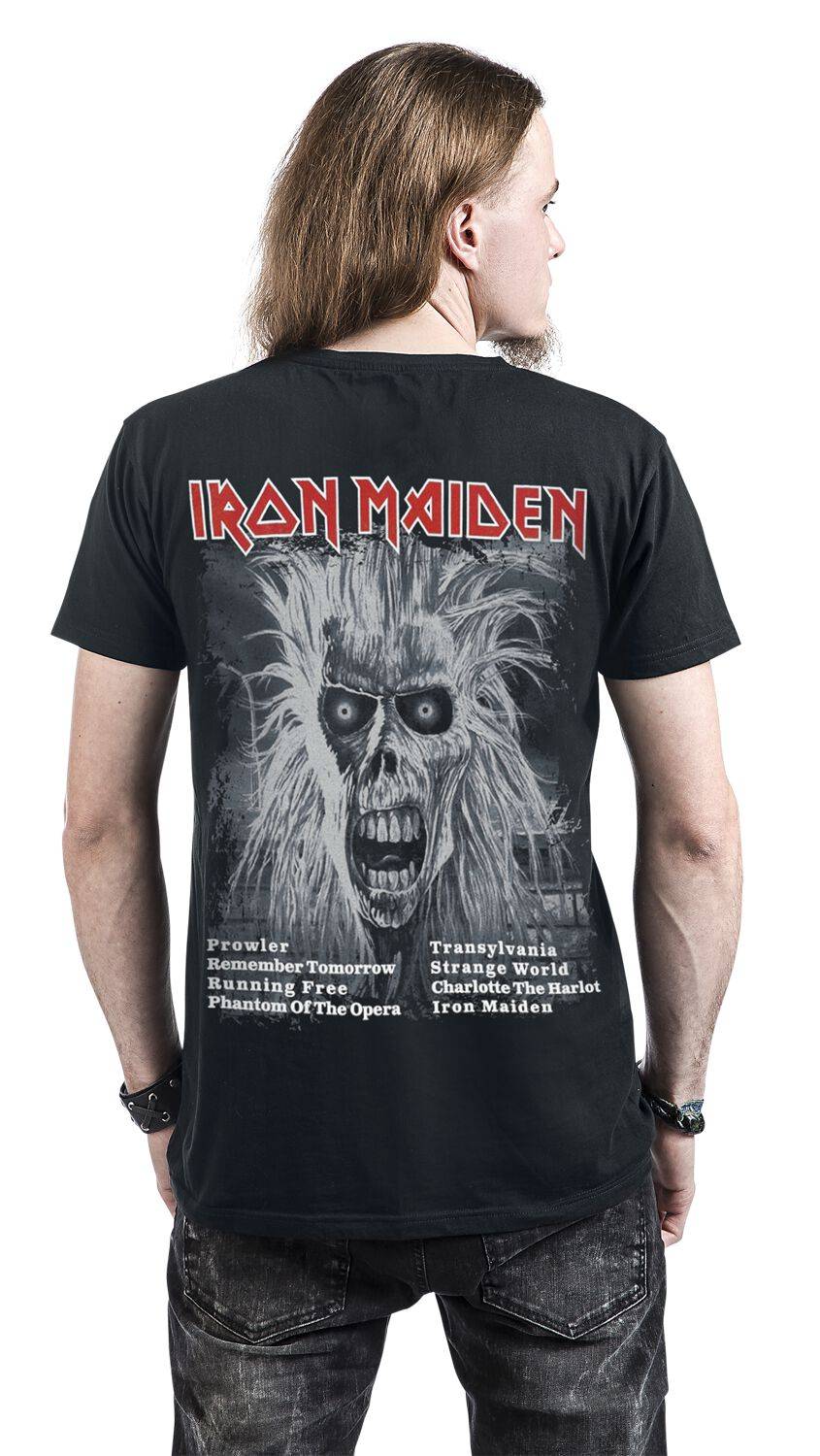 EMP "1st Album Tracklist" T-Shirt Schwarz Von Iron Maiden
