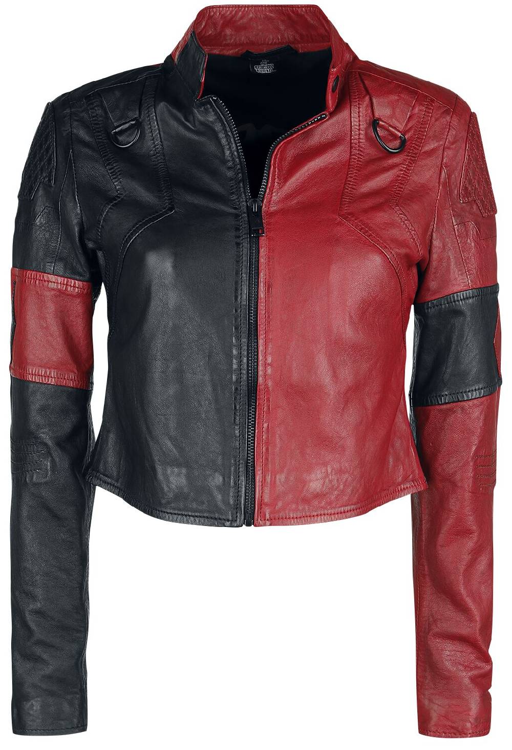 EMP "2 - Harley Quinn" Lederjacke schwarz/rot von Suicide Squad
