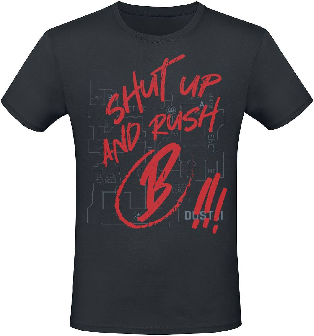 EMP "2 - Shut Up And Rush B !!!" T-Shirt schwarz von Counter-Strike