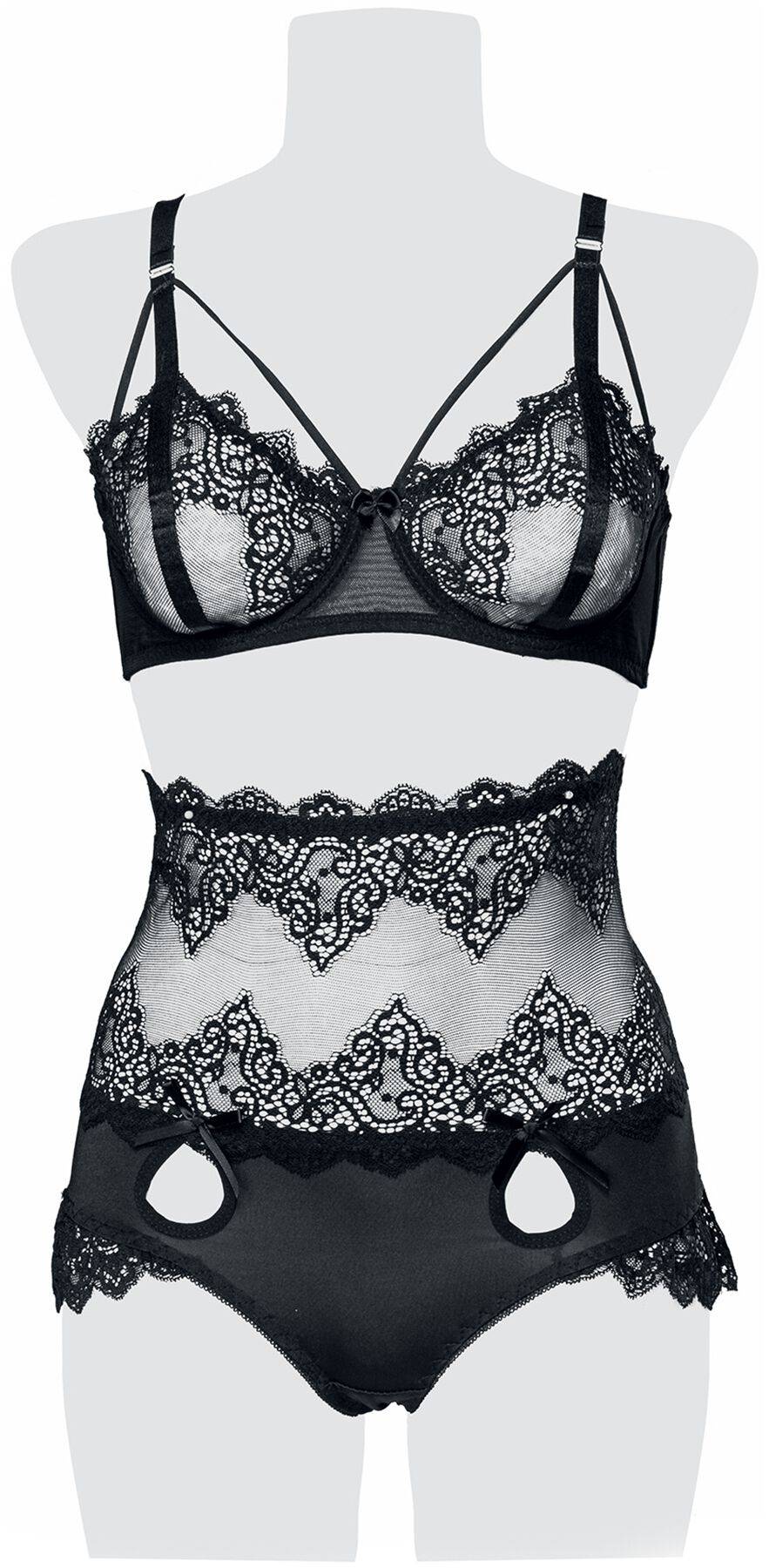 EMP "2-teiliges Spitzen Bra Set" Wäsche-Set schwarz von Grey Velvet