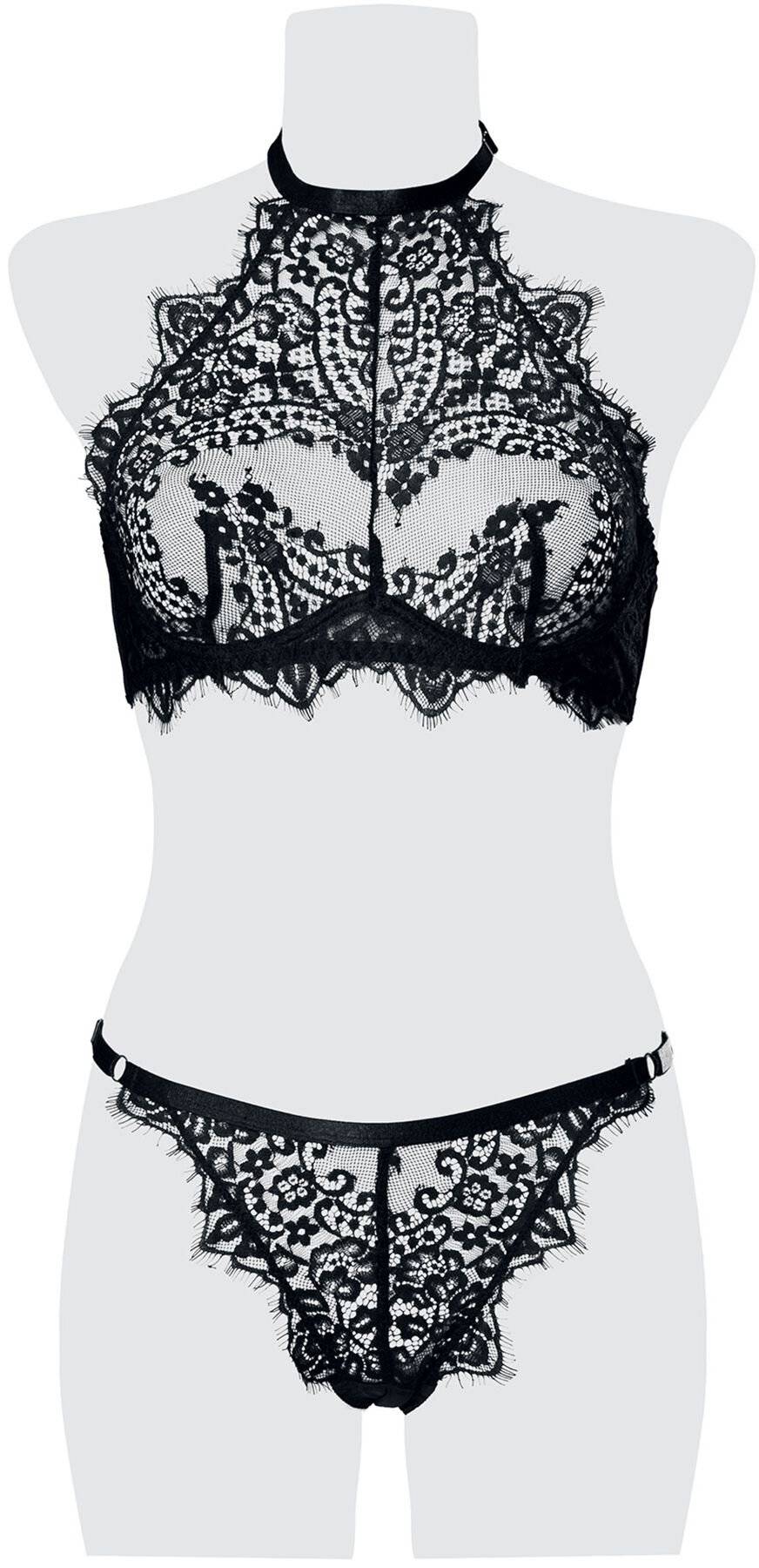 EMP "2-teiliges Spitzen Cami-Set" Wäsche-Set schwarz von Grey Velvet