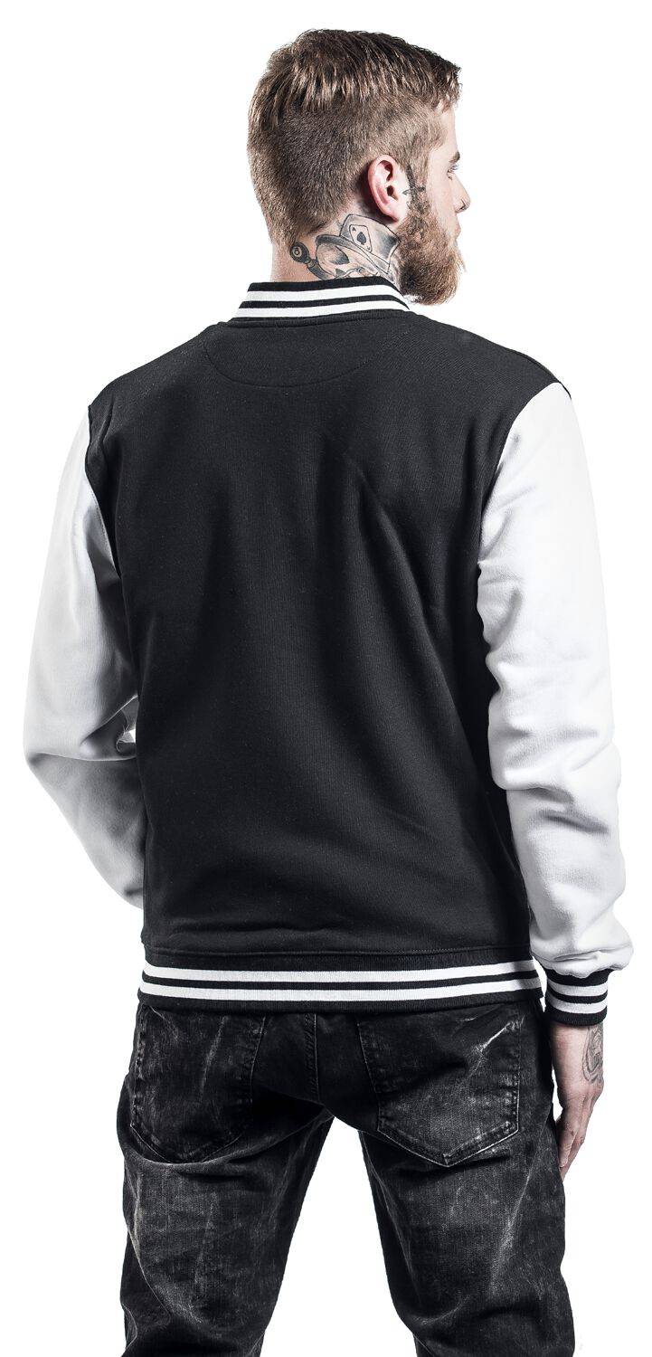 EMP "2-Tone College" Collegejacke Schwarz/weiß Von Urban Classics