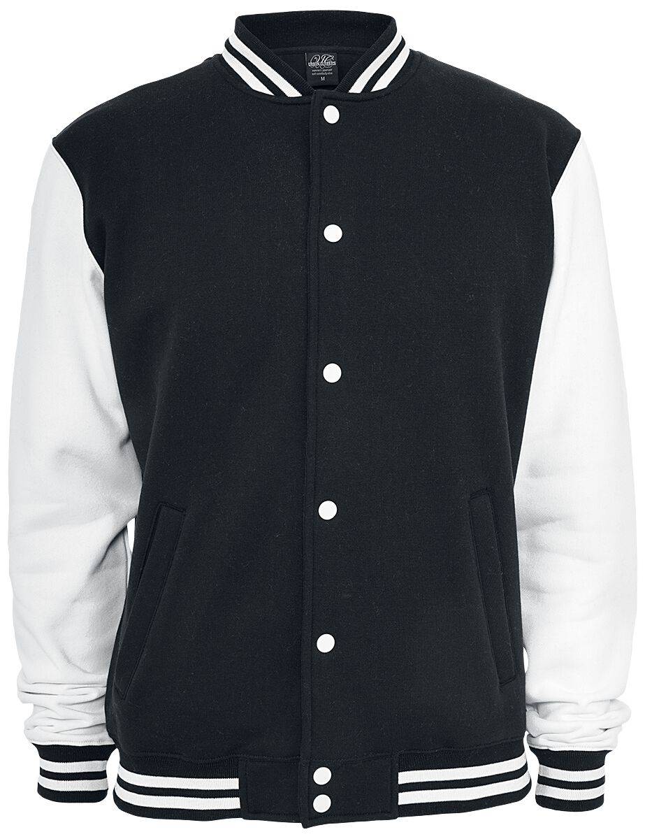 EMP "2-Tone College" Collegejacke schwarz/weiß von Urban Classics