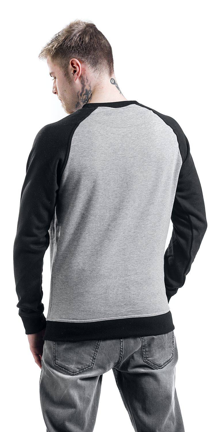 EMP "2-Tone Raglan Crewneck" Sweatshirt Grau/schwarz Von Urban Classics