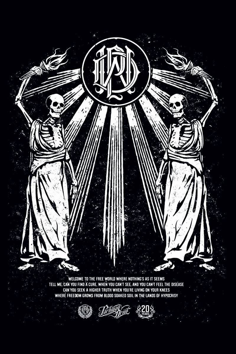 EMP "20 Years Logo" T-Shirt Schwarz Von Parkway Drive