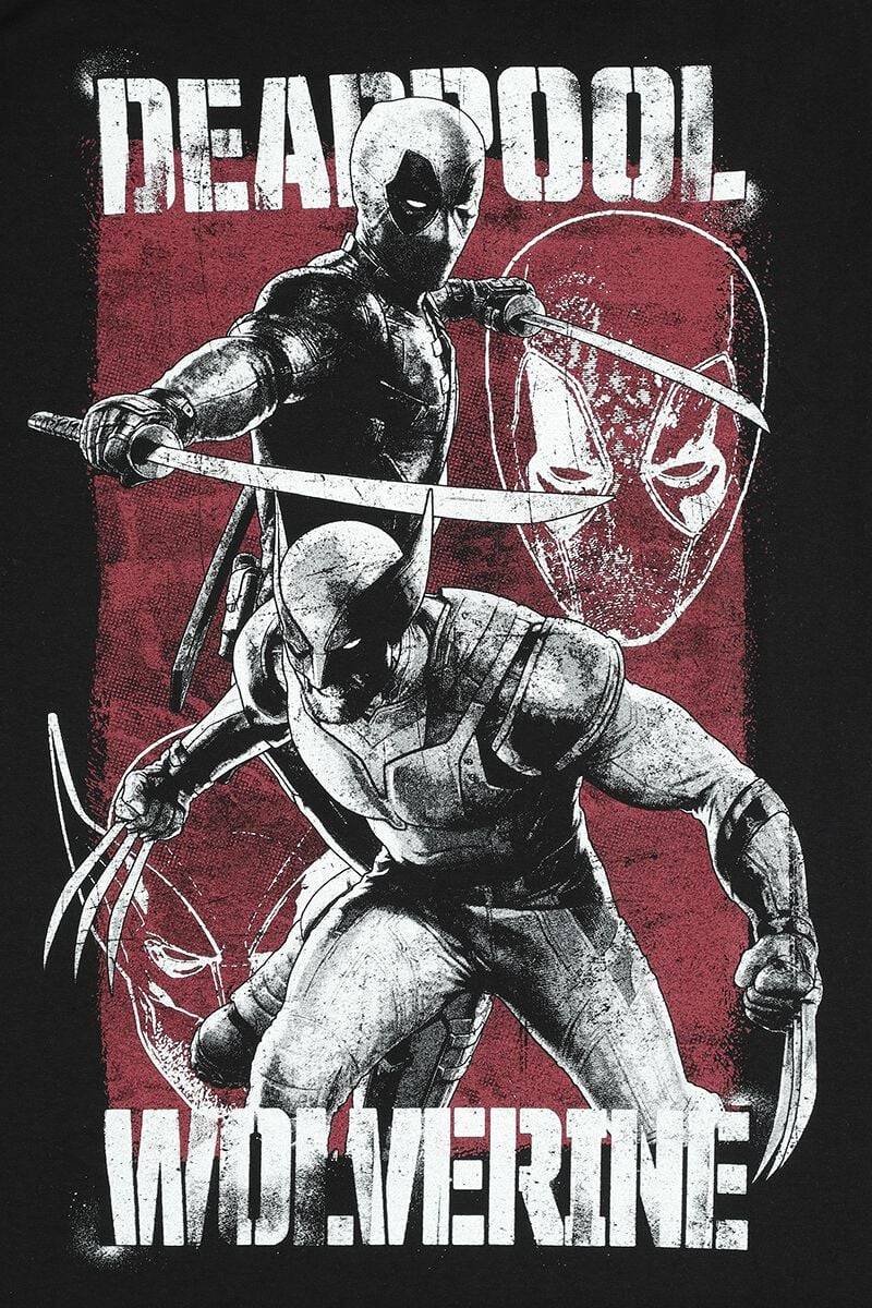 EMP "3 - Deadpool & Volverine" T-Shirt Schwarz Von Deadpool