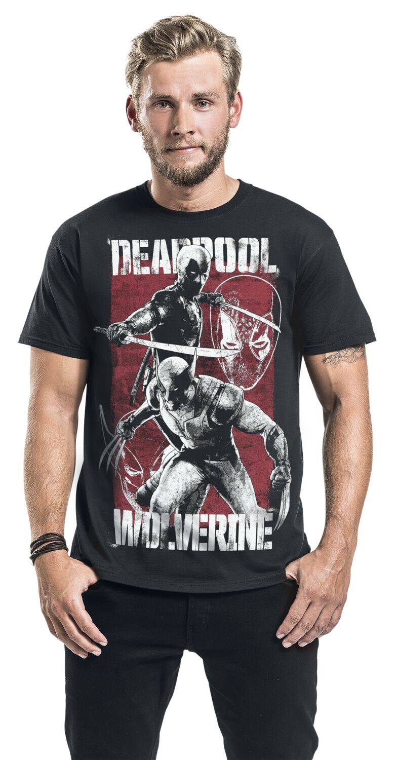 EMP "3 - Deadpool & Volverine" T-Shirt Schwarz Von Deadpool