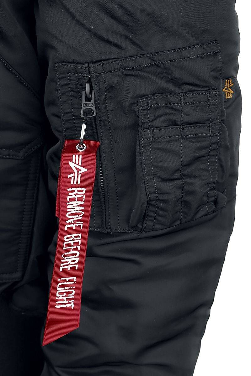 EMP "45P Hooded Custom" Winterjacke Schwarz Von Alpha Industries