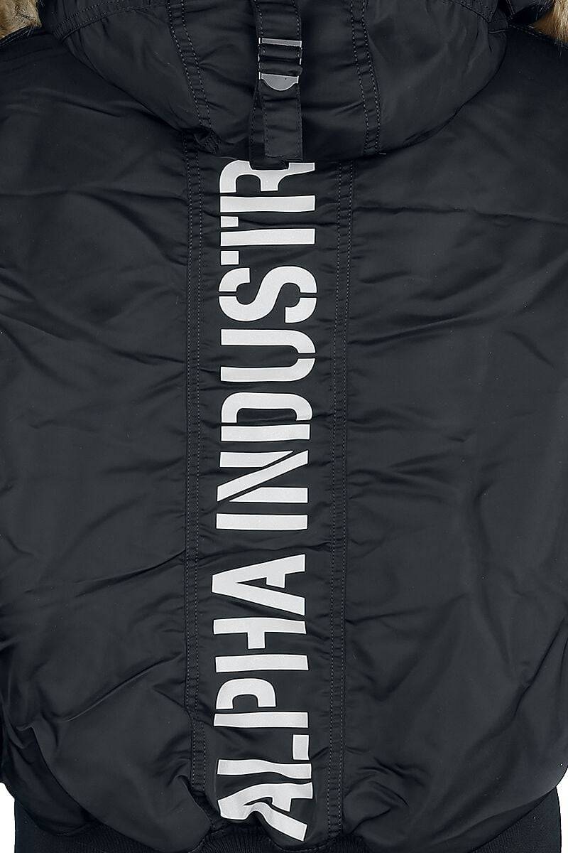 EMP "45P Hooded Custom" Winterjacke Schwarz Von Alpha Industries