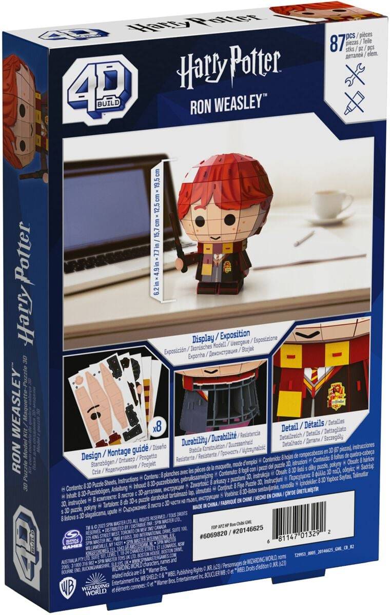 EMP "4D Build - Ron - Chibi" Puzzle Multicolor Von Harry Potter