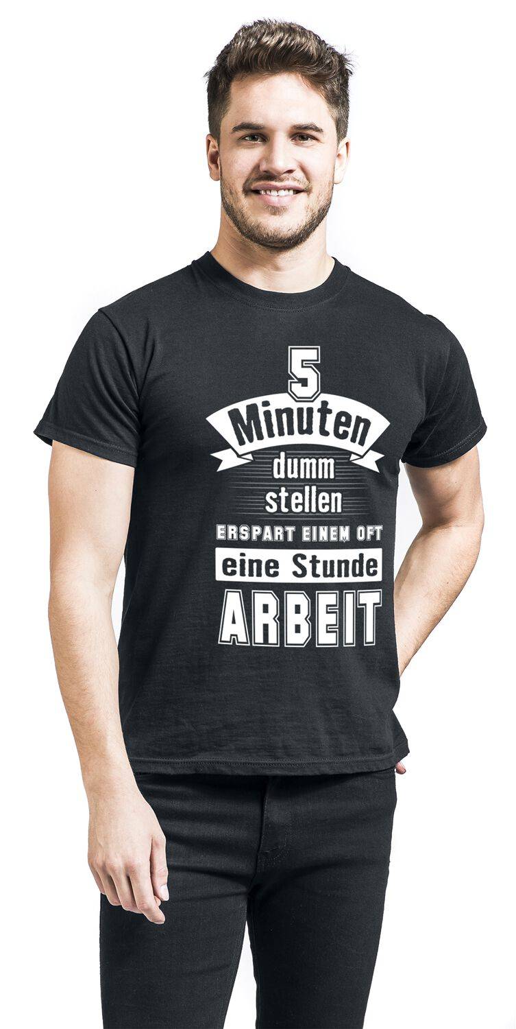 EMP "5 Minuten Dumm Stellen" T-Shirt Schwarz Von Beruf & Karriere