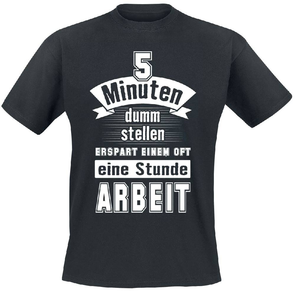 EMP "5 Minuten dumm stellen" T-Shirt schwarz von Beruf & Karriere