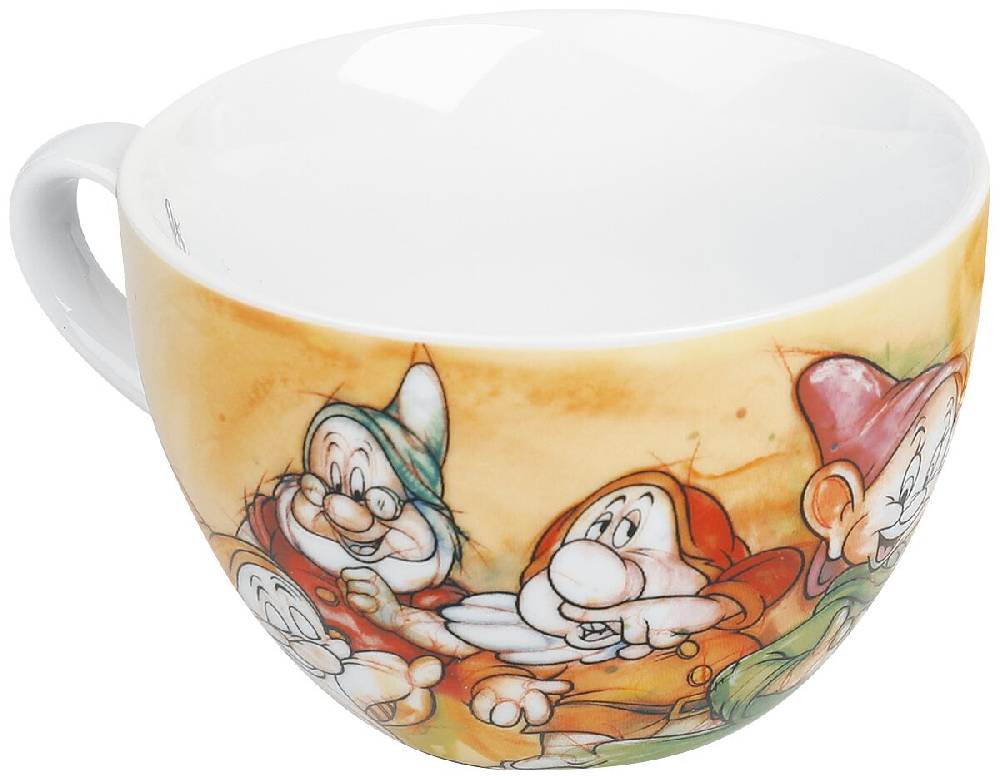 EMP "7 Zwerge - Cappuccino Tasse" Tasse Multicolor Von Schneewittchen