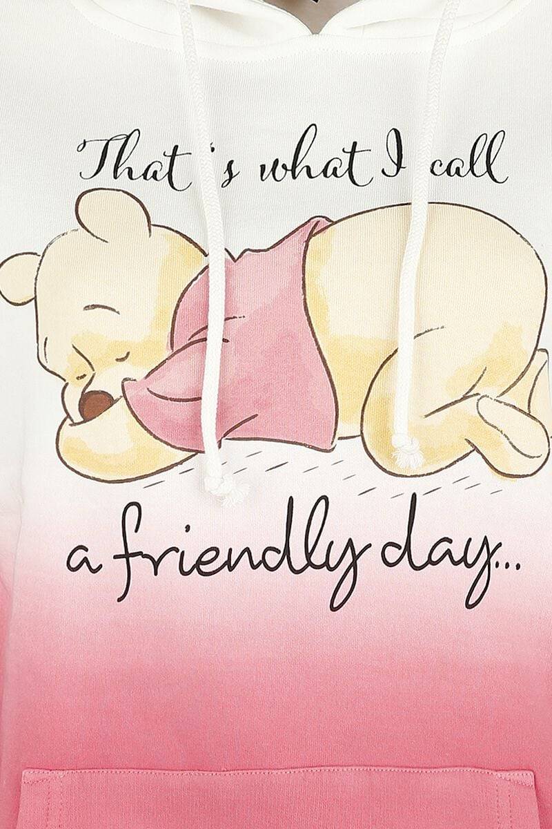 EMP "A Friendly Day" Kapuzenpullover Weiß/rosa Von Winnie The Pooh