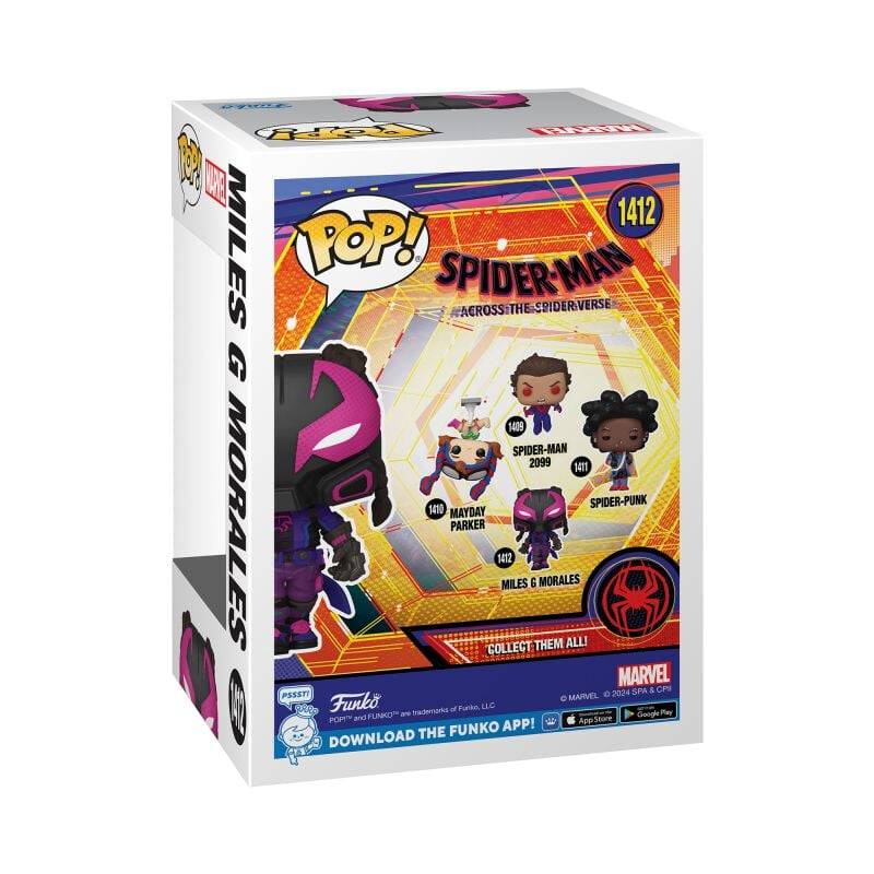EMP "Across The Spider-Verse - Miles Morales Vinyl Figur 1412" Funko Pop! Multicolor Von Spider-Man