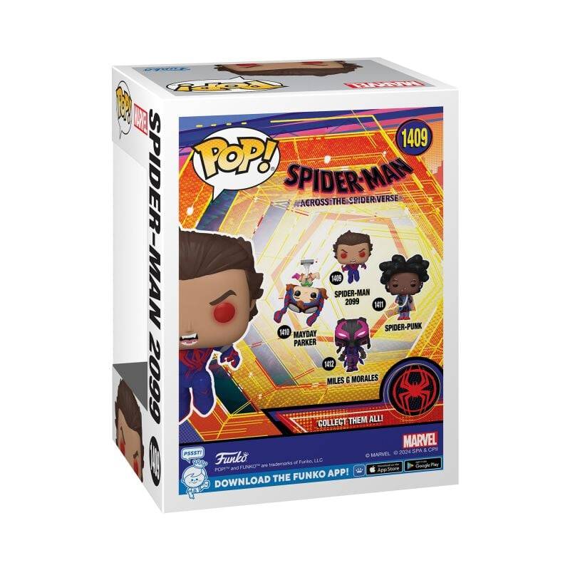 EMP "Across The Spider-Verse - Spider-Man 2099 Vinyl Figur 1409" Funko Pop! Multicolor Von Spider-Man