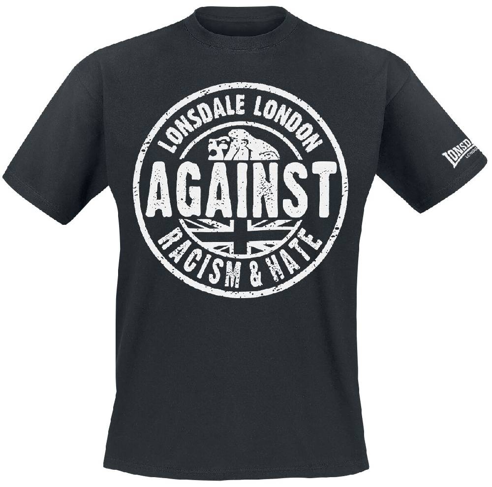 EMP "Against Racism" T-Shirt schwarz von Lonsdale London