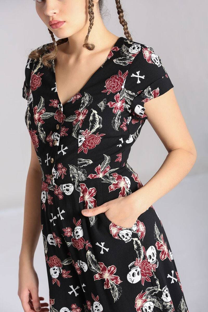 EMP "Alani Jumpsuit" Jumpsuit Multicolor Von Hell Bunny
