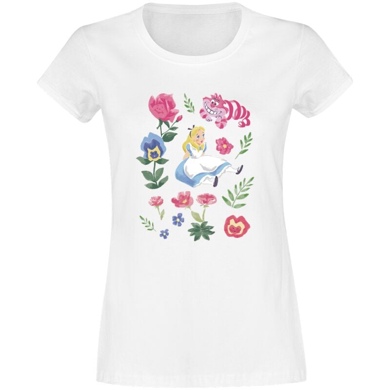 EMP "Alice Friends Flowers" T-Shirt weiß von Alice im Wunderland