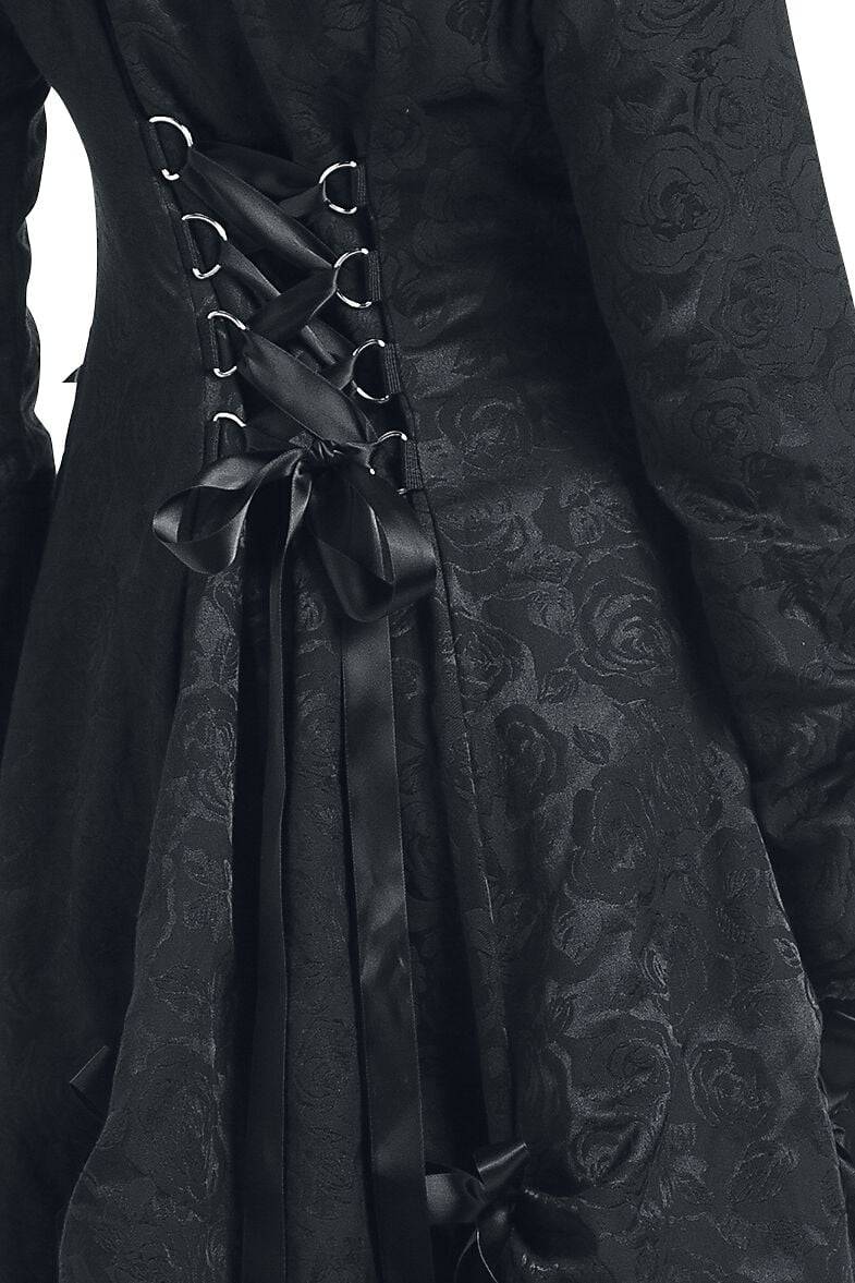 EMP "Alice Rose Coat" Wintermantel Schwarz Von Poizen Industries