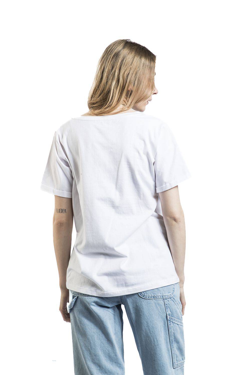 EMP "Alice With Roses" T-Shirt Weiß Von Alice Im Wunderland