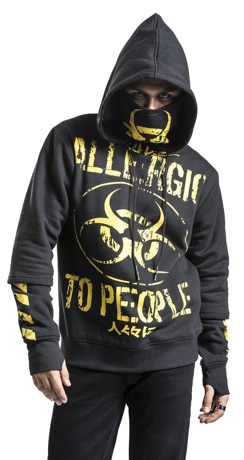 EMP "Allergic Hood" Kapuzenpullover Schwarz Von Heartless