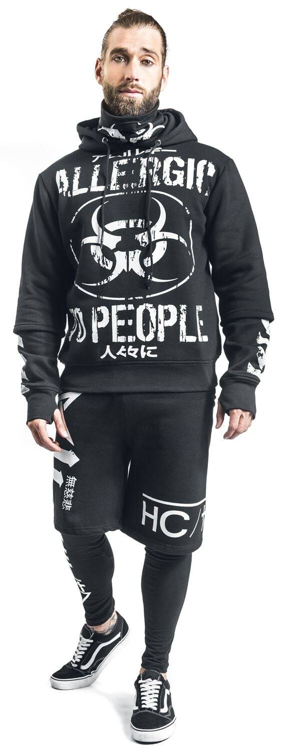 EMP "Allergic Hood" Kapuzenpullover Schwarz Von Heartless