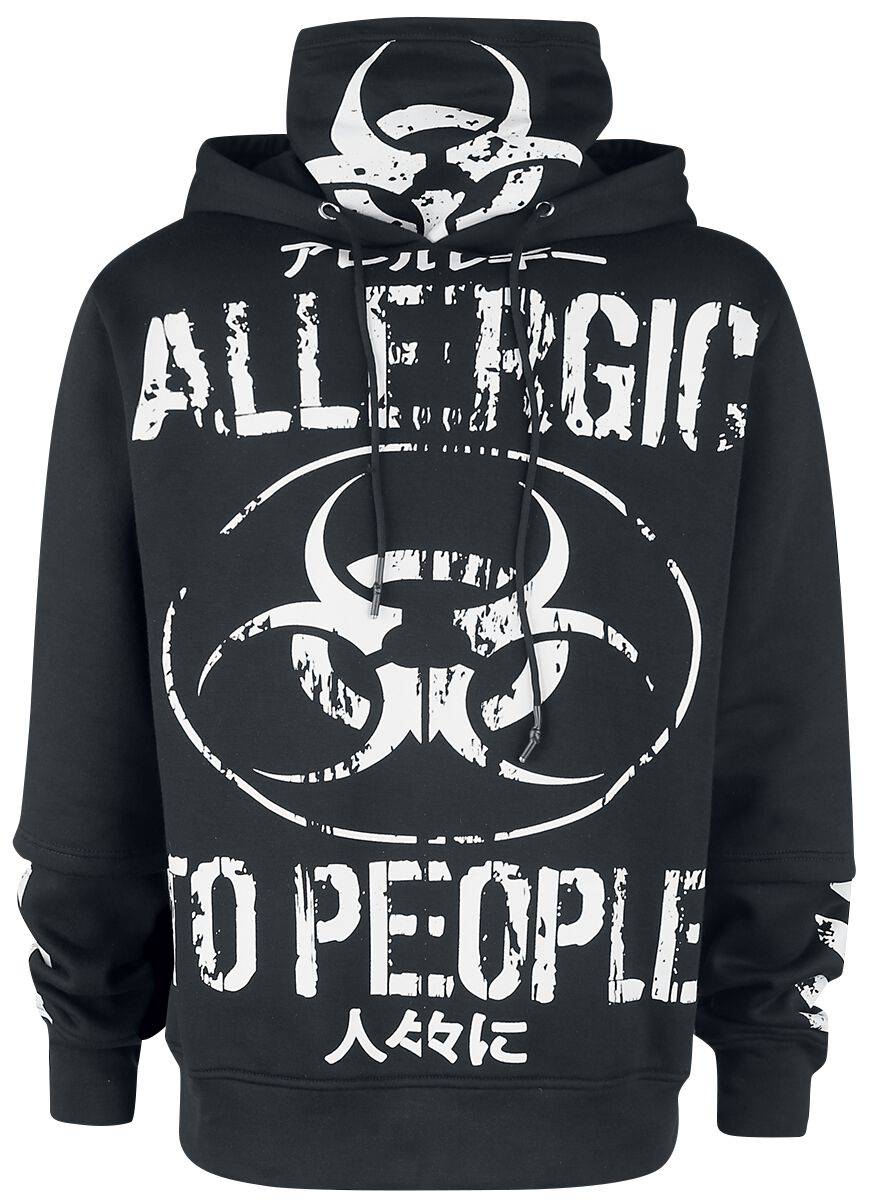 EMP "Allergic Hood" Kapuzenpullover schwarz von Heartless