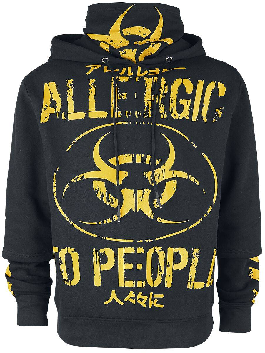 EMP "Allergic Hood" Kapuzenpullover schwarz von Heartless
