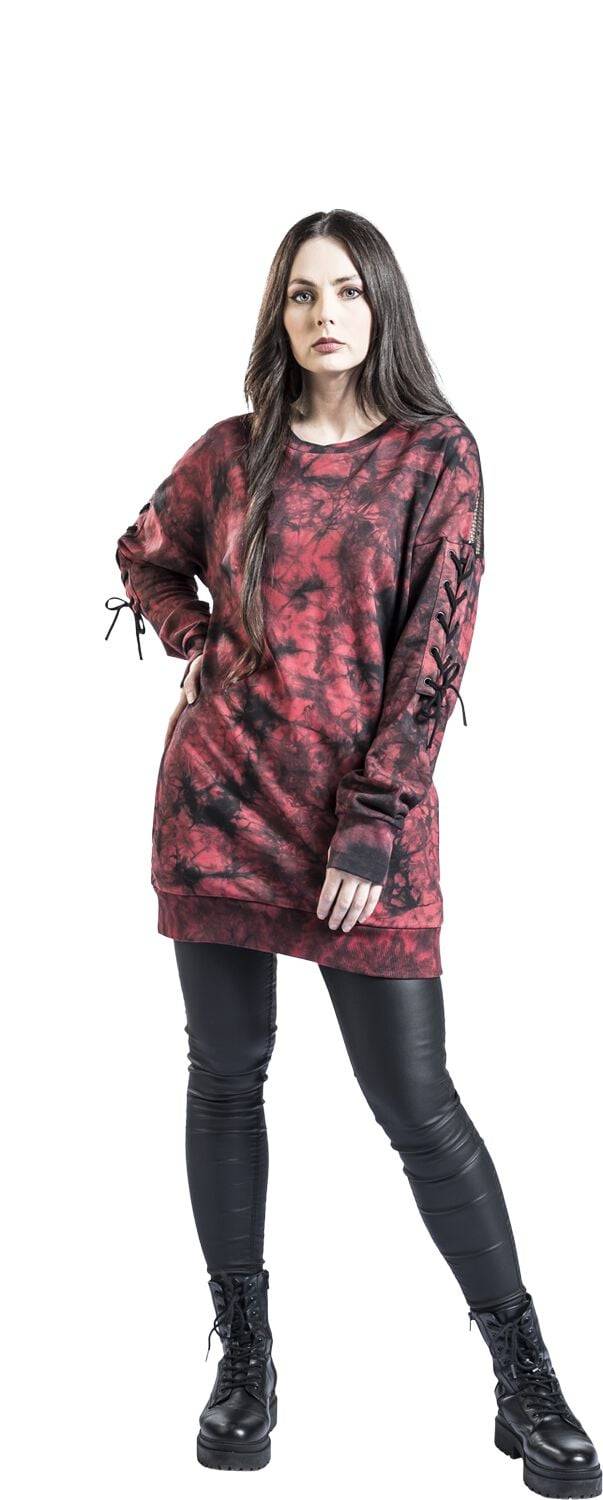 EMP "Allison Jumper" Sweatshirt Rot/schwarz Von Poizen Industries