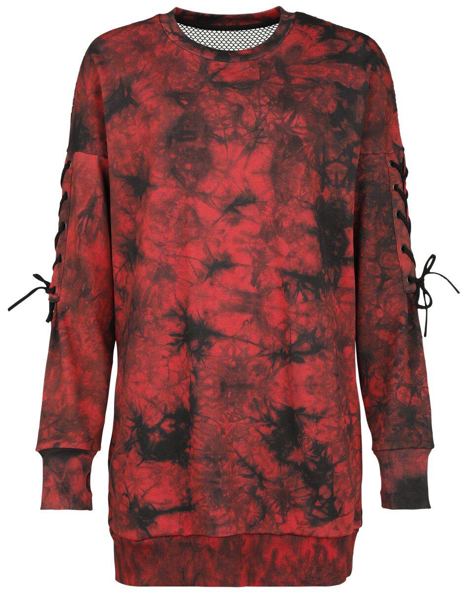 EMP "Allison Jumper" Sweatshirt rot/schwarz von Poizen Industries