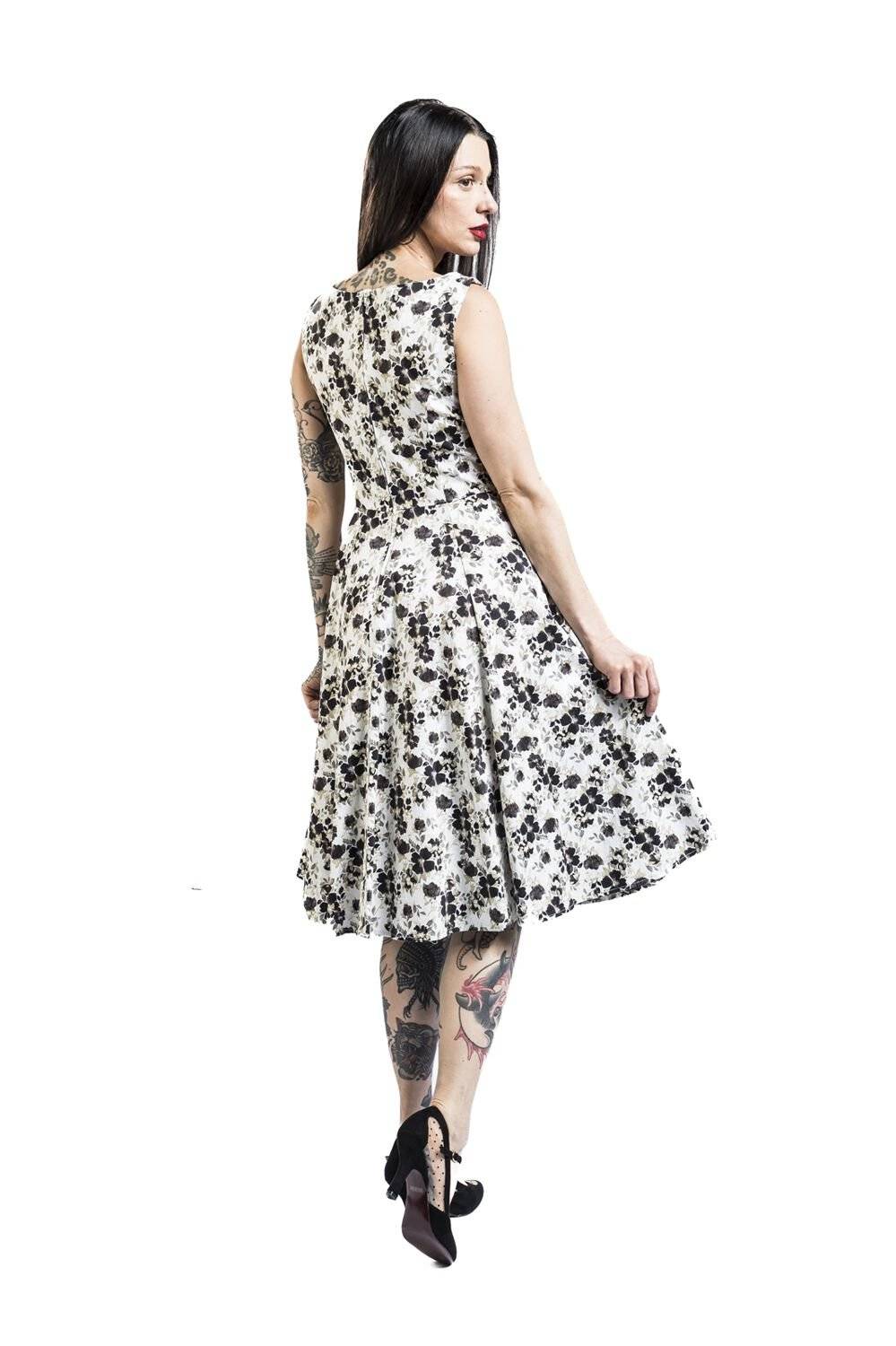 EMP "Alyssa Floral Swing Dress" Mittellanges Kleid Braun/weiß Von H&R London