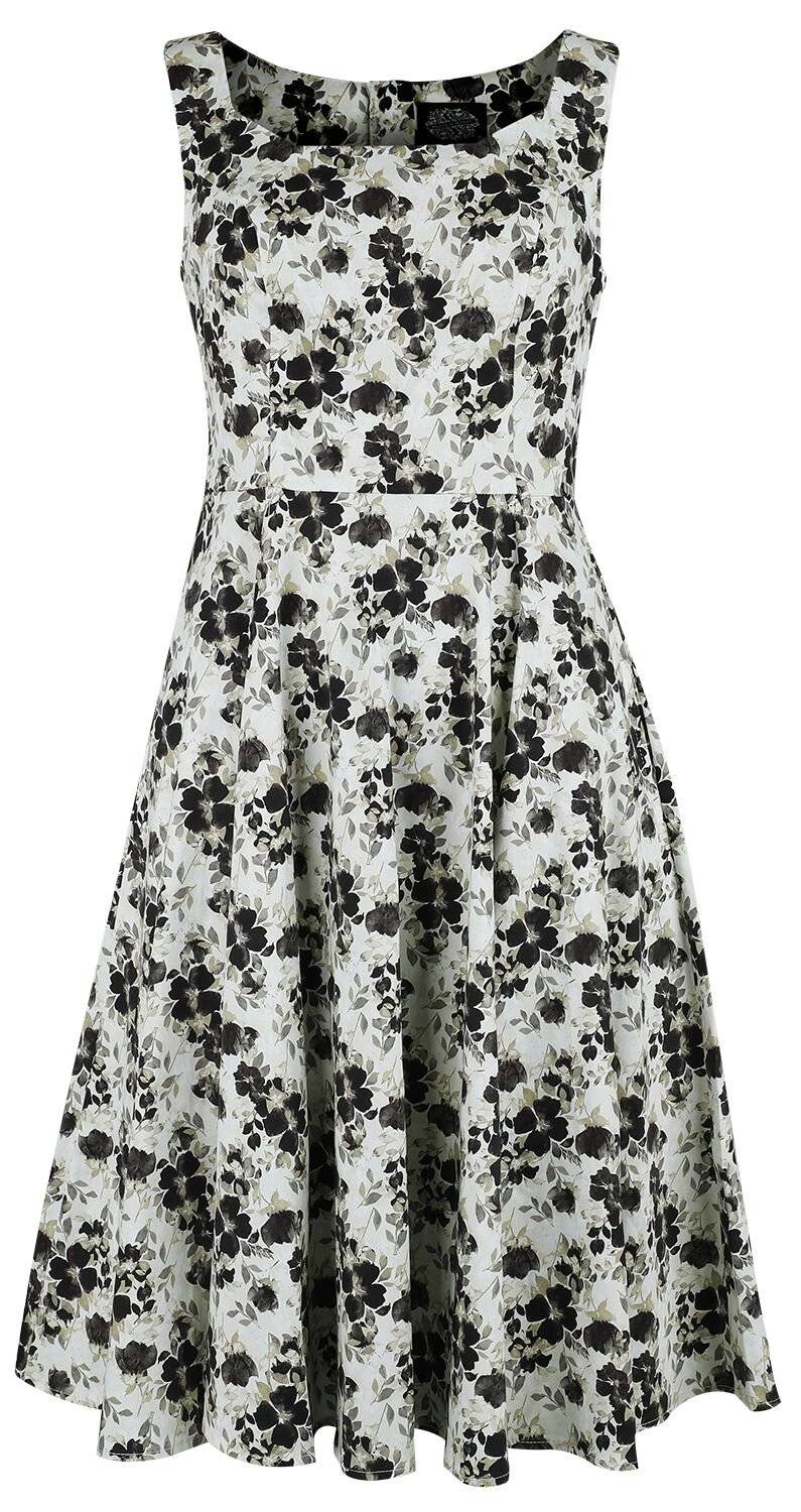 EMP "Alyssa Floral Swing Dress" Mittellanges Kleid braun/weiß von H&R London