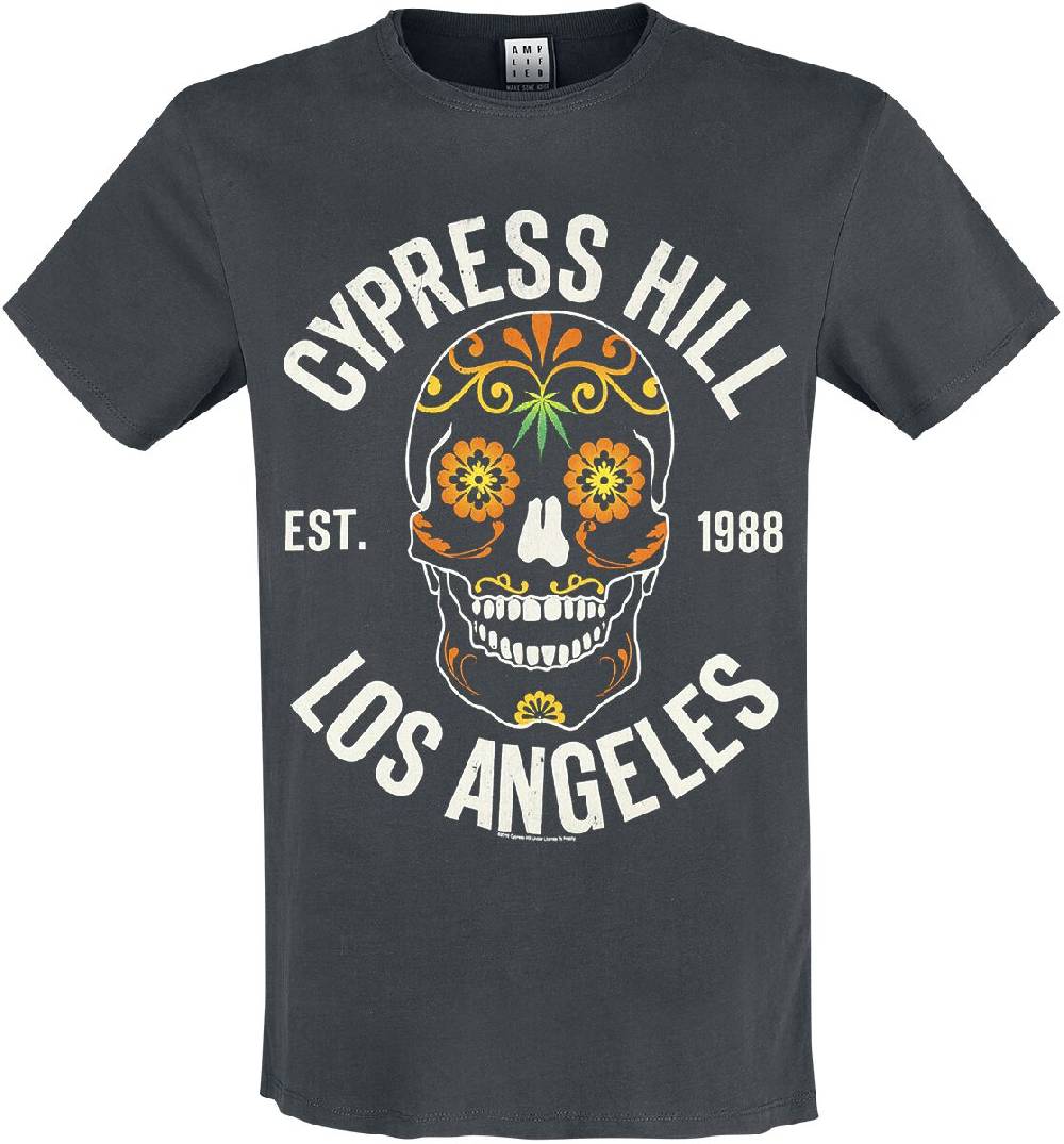 EMP "Amplified Collection - Floral Skull" T-Shirt charcoal von Cypress Hill
