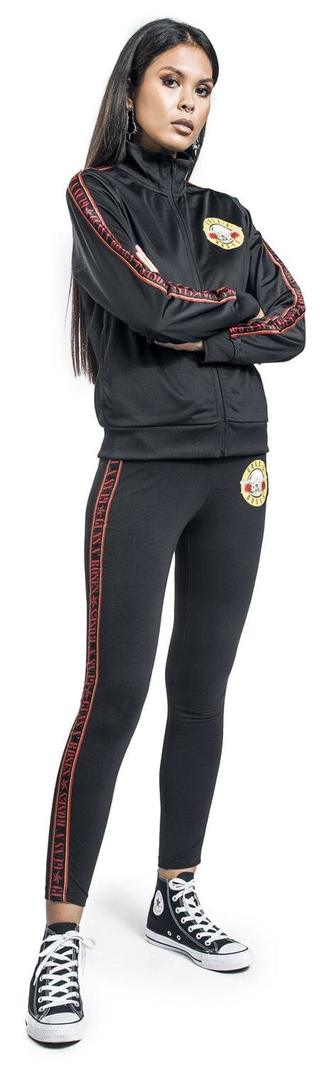 EMP "Amplified Collection - Ladies Cotton Taped Yoga Leggings" Leggings Schwarz Von Guns N' Roses