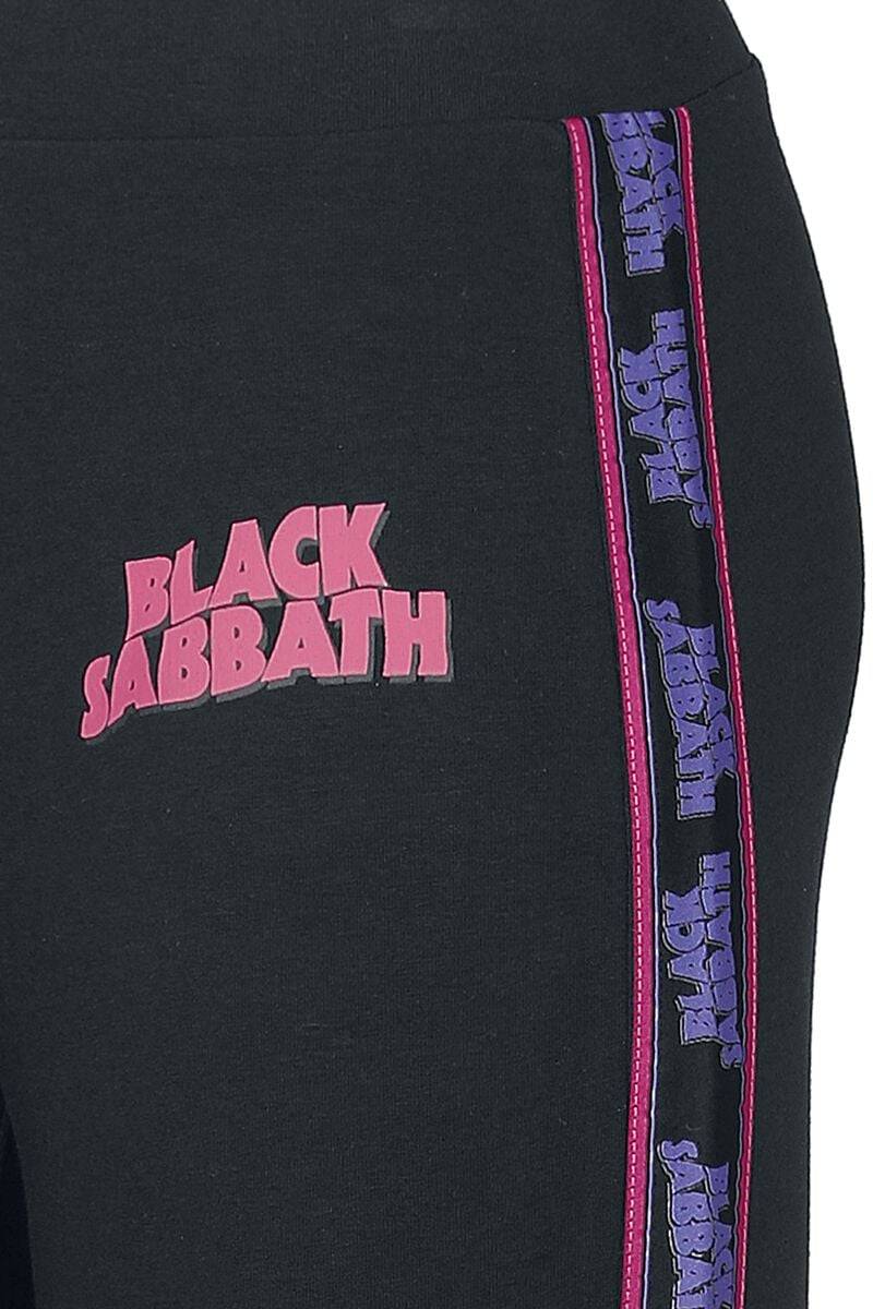 EMP "Amplified Collection - Ladies Cotton Taped Yoga Leggings" Leggings Schwarz Von Black Sabbath