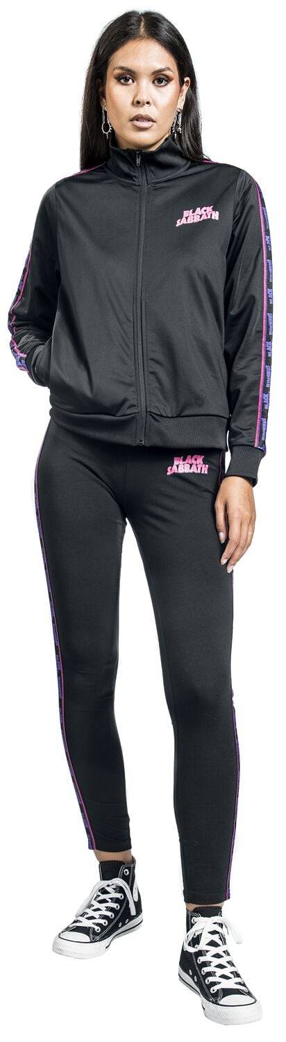 EMP "Amplified Collection - Ladies Cotton Taped Yoga Leggings" Leggings Schwarz Von Black Sabbath