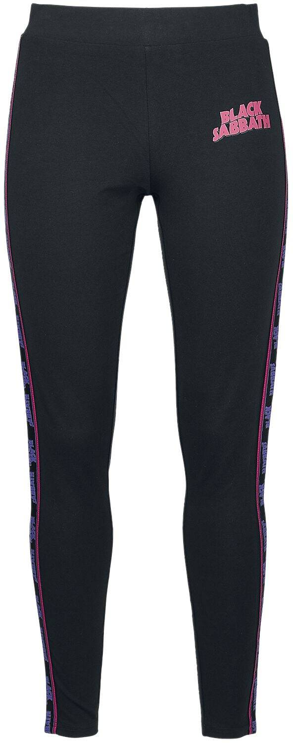 EMP "Amplified Collection - Ladies Cotton Taped Yoga Leggings" Leggings schwarz von Black Sabbath