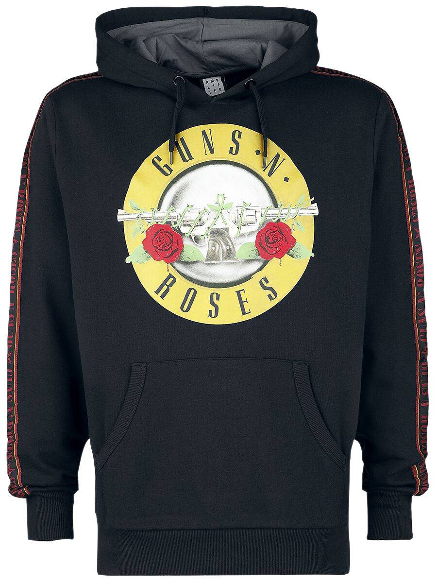 EMP "Amplified Collection - Mens Taped Fleece Hoodie" Kapuzenpullover schwarz von Guns N' Roses
