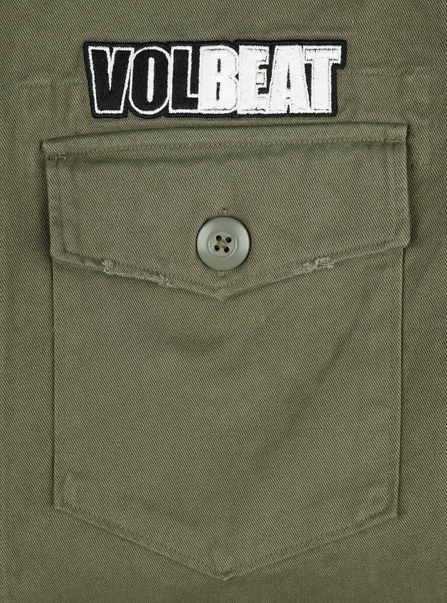 EMP "Amplified Collection - Military Shirt - Shacket" Langarmhemd Khaki Von Volbeat