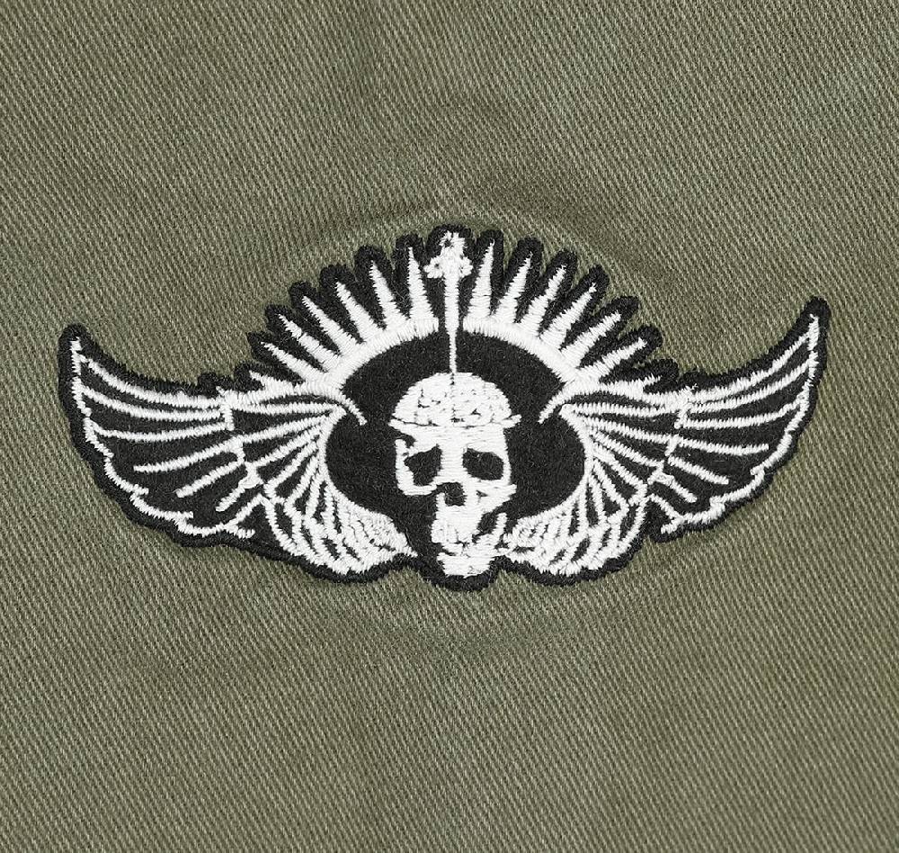 EMP "Amplified Collection - Military Shirt - Shacket" Langarmhemd Khaki Von Volbeat