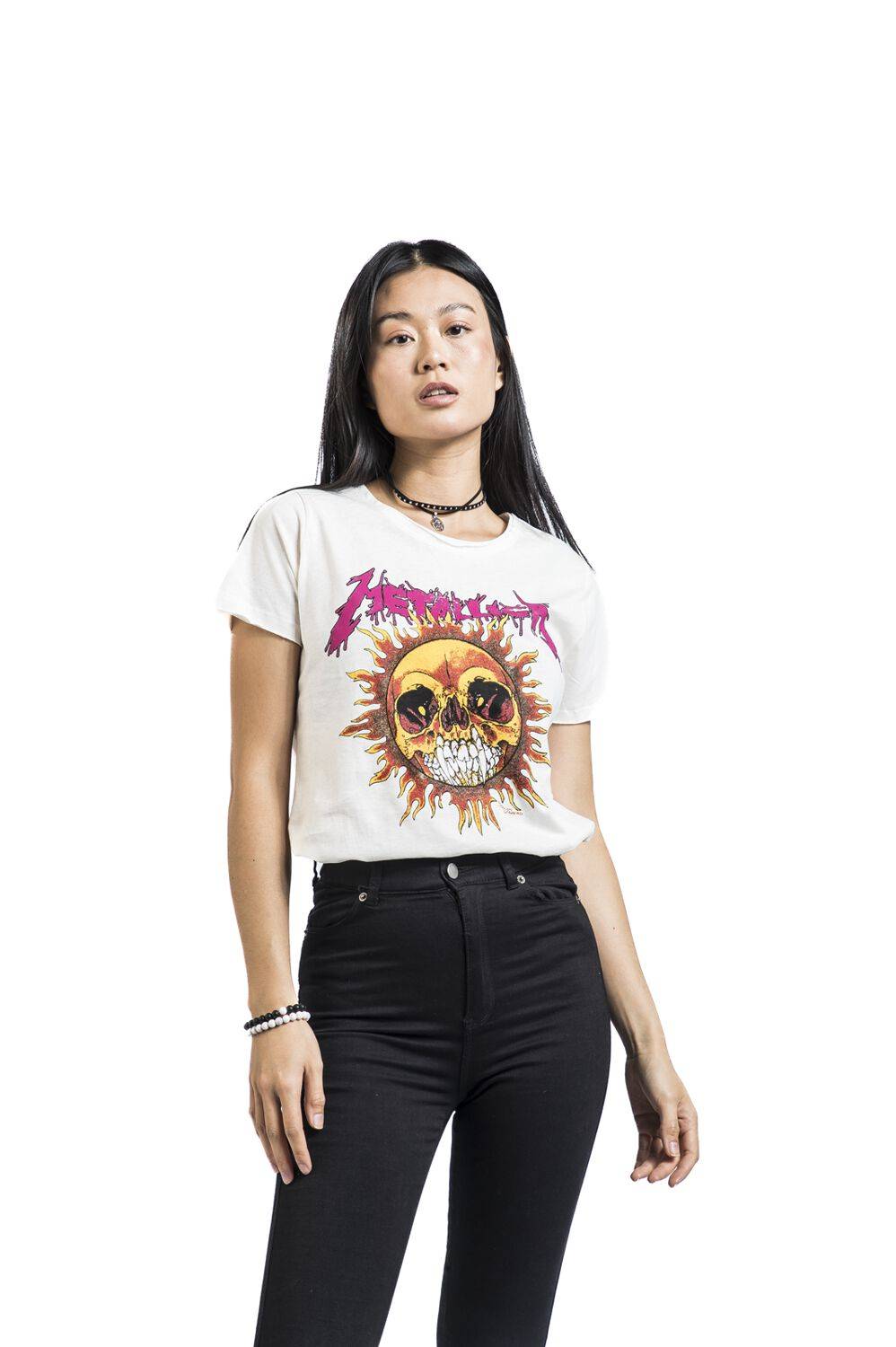 EMP "Amplified Collection - Neon Sun" T-Shirt Altweiß Von Metallica