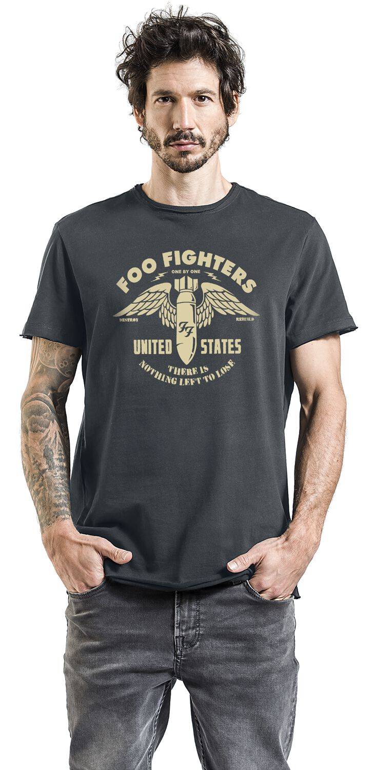 EMP "Amplified Collection - One By One" T-Shirt Charcoal Von Foo Fighters