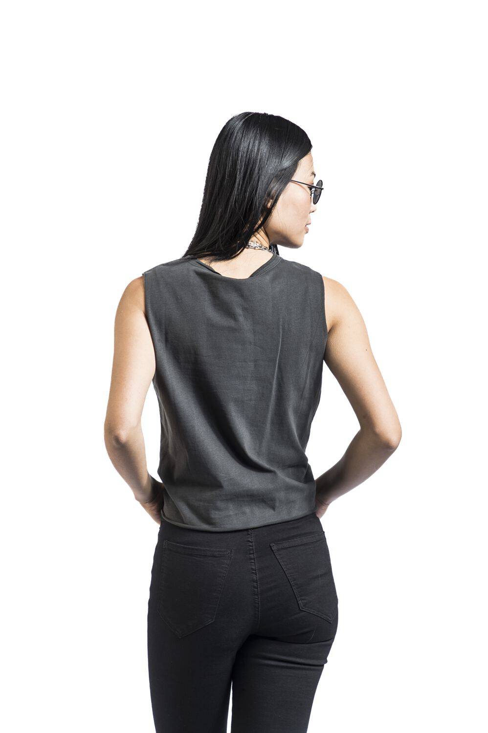 EMP "Amplified Collection - Paint Logo" Top Charcoal Von Guns N' Roses