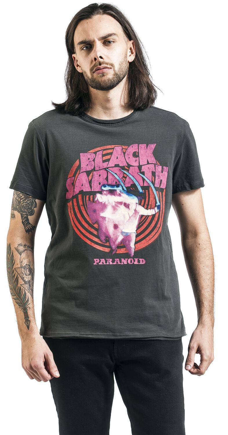 EMP "Amplified Collection - Paranoid" T-Shirt Charcoal Von Black Sabbath