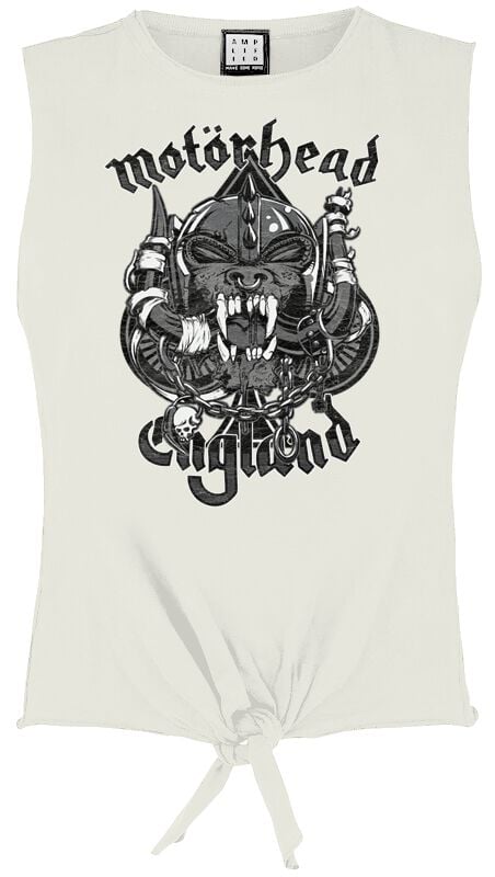 EMP "Amplified Collection - Snaggeltooth Crest" Top weiß von Motörhead
