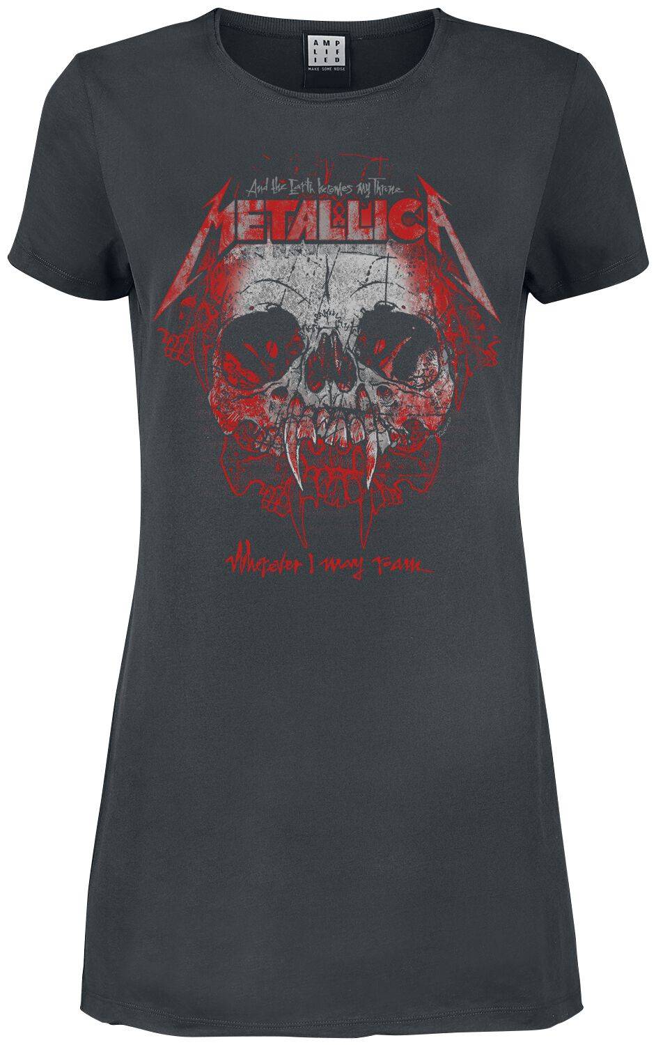 EMP "Amplified Collection - Wherever I May Roam" Kurzes Kleid charcoal von Metallica