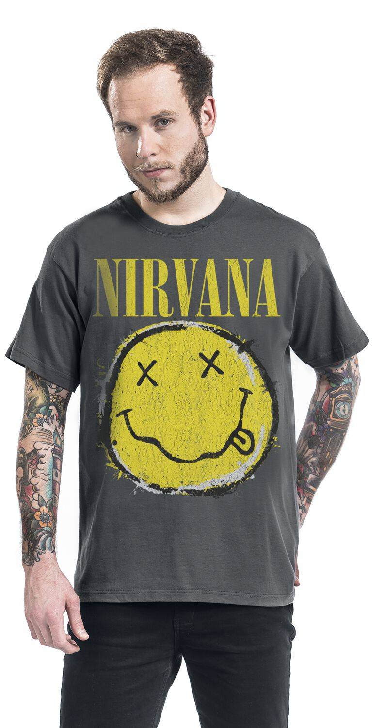 EMP "Amplified Collection - Worn Out" T-Shirt Charcoal Von Nirvana