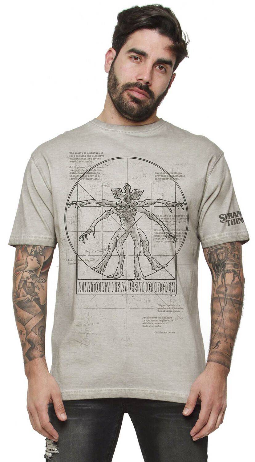 EMP "Anatomy Of A Demogorgon" T-Shirt Grau Von Stranger Things